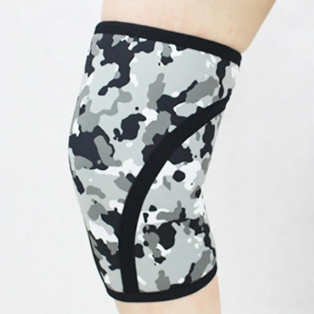 1Pc Knee Protector Camouflage Pattern Compression Multicolor 7MM Knee Support Leg Brace Stabilizer for Cycling