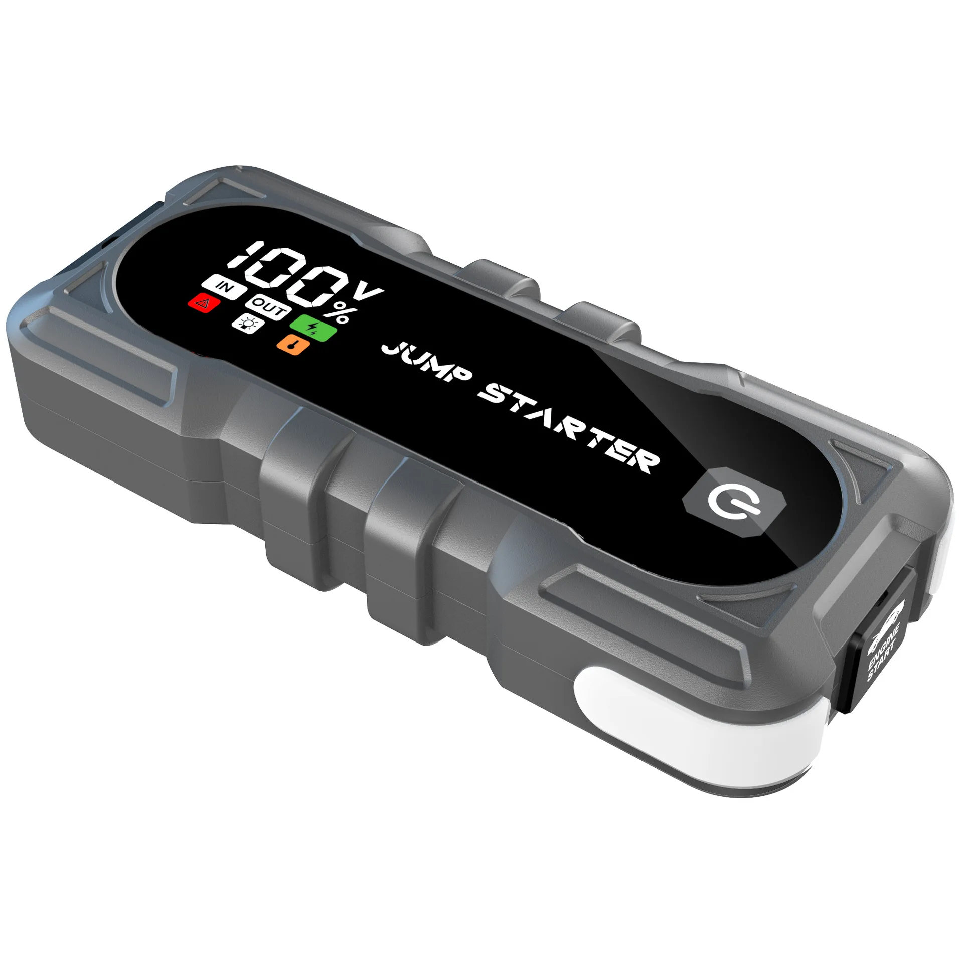 Car Motorcycle Emergency Jump Starter 2000A Large Capacity Portable Outdoor Power Supply Dual-Start Diesel  LED Light