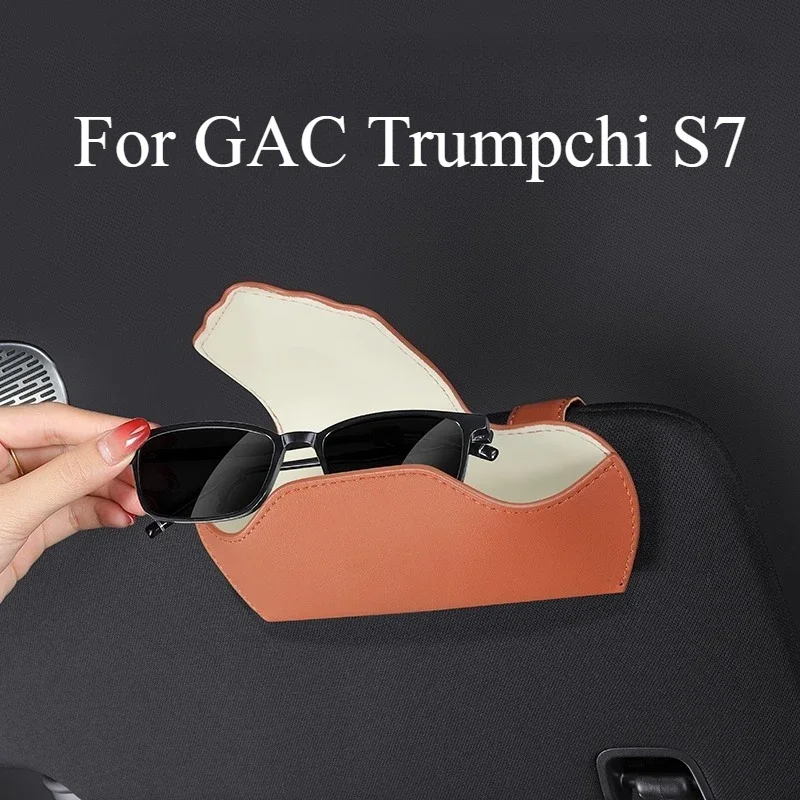 

Для GAC Trumpchi S7 автомобильный козырек, чехол для очков, зажим для солнцезащитных очков, ящик для хранения солнцезащитных очков, внутреннее хранилище, автомобильные аксессуары