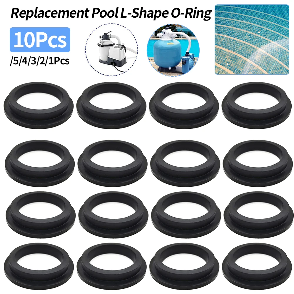 Pool Filter Pump L-Shape O-Ring Pool Sand Filter O-Ring Replacement L-Shape O-Ring Gasket Replacement for Intex Swimming Pool