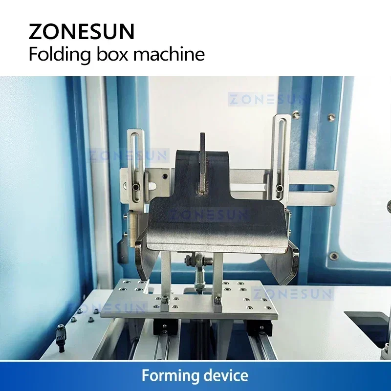 Zonesun Máquina para fabricar cajas de cartón Máquina automática para formar y grapadora de bandejas Máquina para fabricar cajas ZS-ZH25D