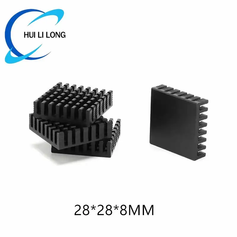 Heatsink 28x28x8mm Radiator Cooler Fan Aluminum 28*28*8mm Heat Sink 28mm*28mm*8mm Metal Slotting For Cooling Fin 28mmx28mmx8mm