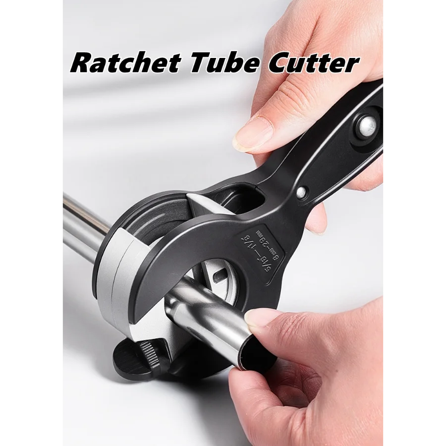 

Ratcheting Tubing Cutter 8-29mm Universal Pipe Cutter Stainless Steel Copper Aluminium Ratchet Scissors Hose Cutting Hand Tools