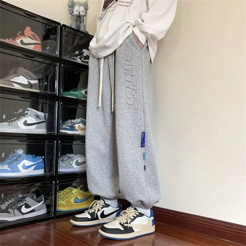 

Y2K Summer Men's Sweatpants Harem Oversize Pants BF Wind Casual Trousers Sport Jogger Tracksuits Japan Harajuku Streetwear Pants