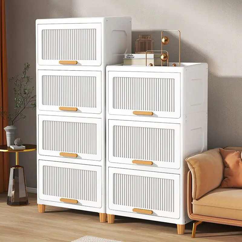 3/4/5/6 Layers Multifunction Living Room Cabinet Folding Storage Box Locker Large Capacity Storage Box Home Furniture