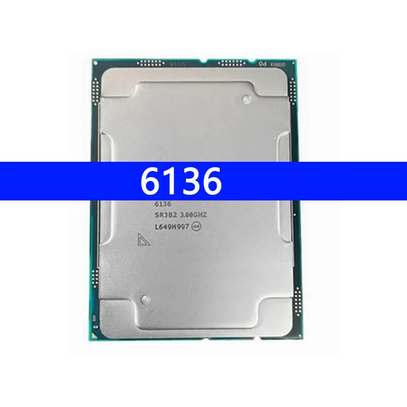 

6136 SR3B2 ЦПУ процессор 24,75 M кэш 3,00 ГГц 12-ядерный 148 Вт LGA3647 масштабируемый ЦП Gold6136