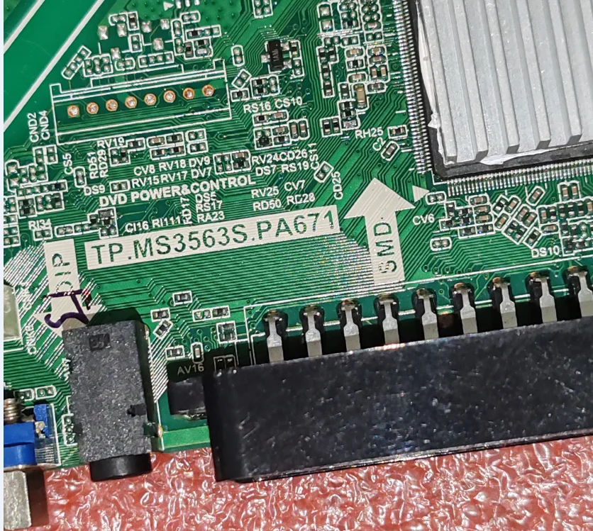 TP.MS3563S.PA671 Three in one TV motherboard tested well for 300MA 40w BH-20279