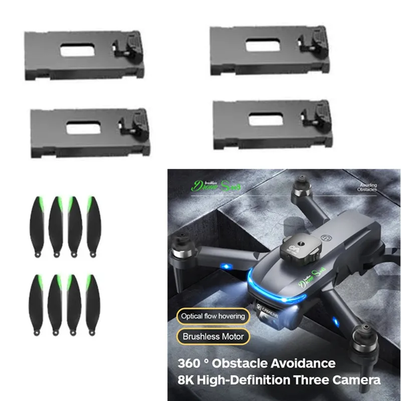 S118 RC Drone 3.7V 1800MAH battery/Propeller for S118 RC Drone Accessories S118 Drone Battery Blades S118 RC Dron Toy