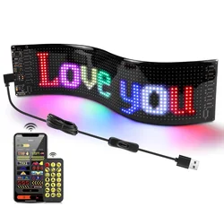 Electronic Display Smart Bluetooth LED Display Scrolling Sign Board Soft Flexible Advertising Light for Store Car Display