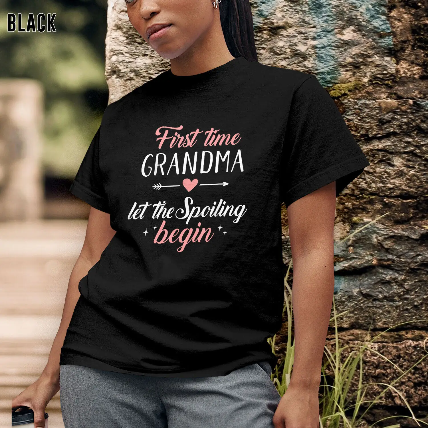 First Time Grandma Let The Spoiling Begin T-Shirt, Perfect Gift for Womens