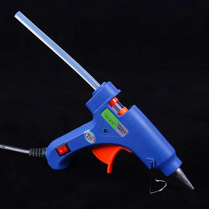 Barras de pegamento de plástico transparente para pistola de fusión en caliente, herramienta de reparación de pistola de calor eléctrica para el