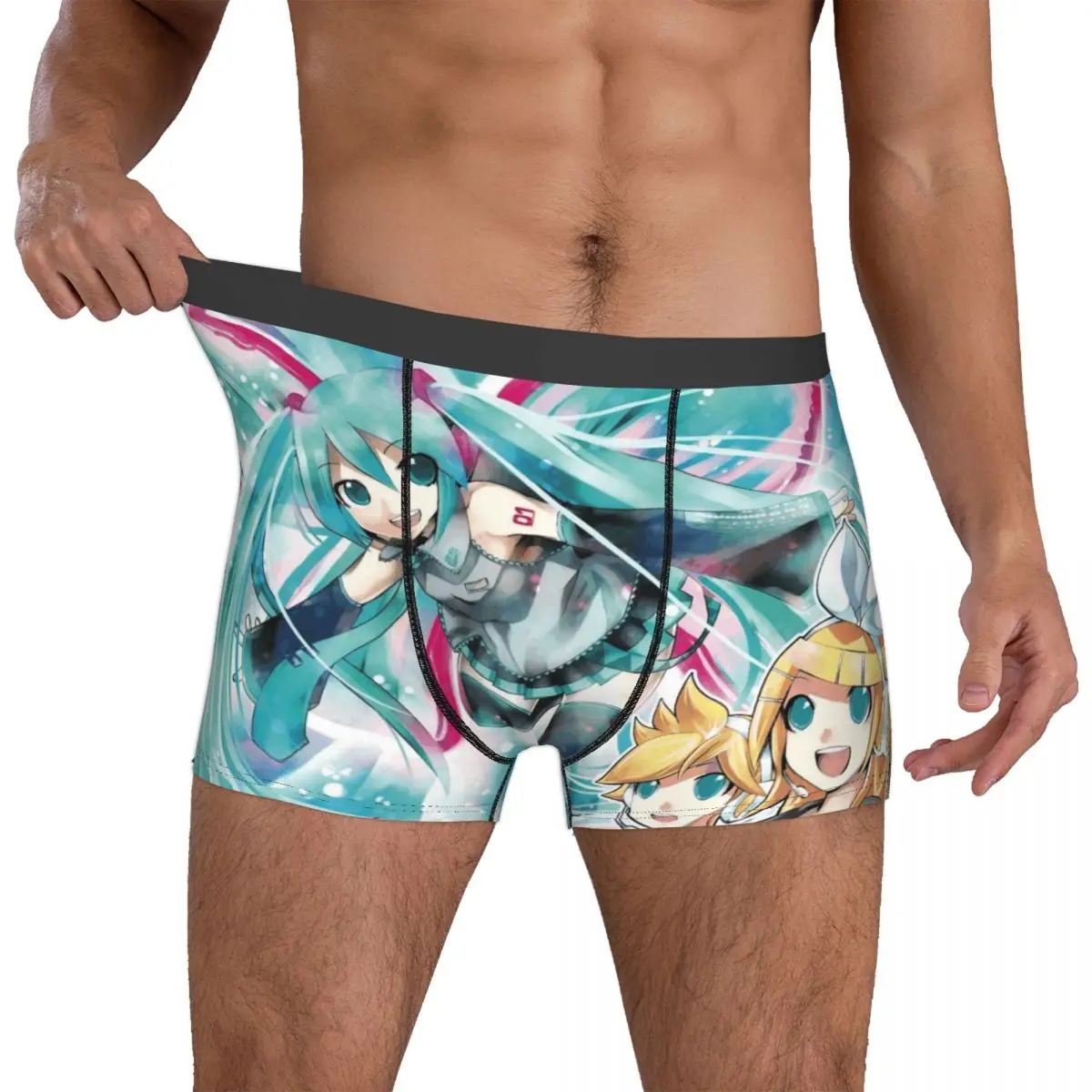 Männer Hatsune Miku Boxer Humorvolle Unterwäsche Boxershorts