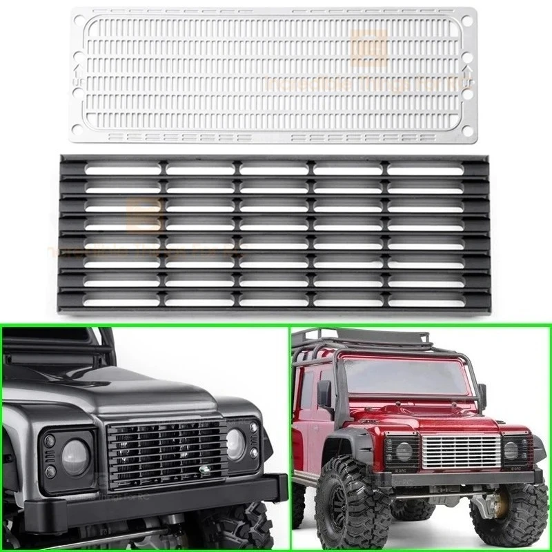 Metal Front Face Intake Grille Net for 1/10 RC Crawler Car Traxxas TRX4 Defender Upgrade Parts