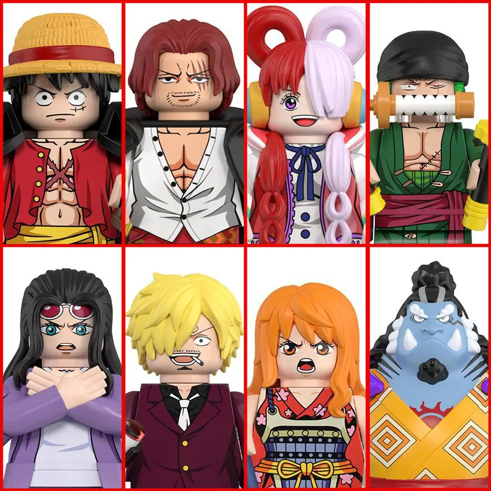 wm6189 Neues Modell Luffy Zoro Nami Sanji Chopper Bausteine Mini-Actionfiguren Zubehör Halloween Weihnachtsgeschenk