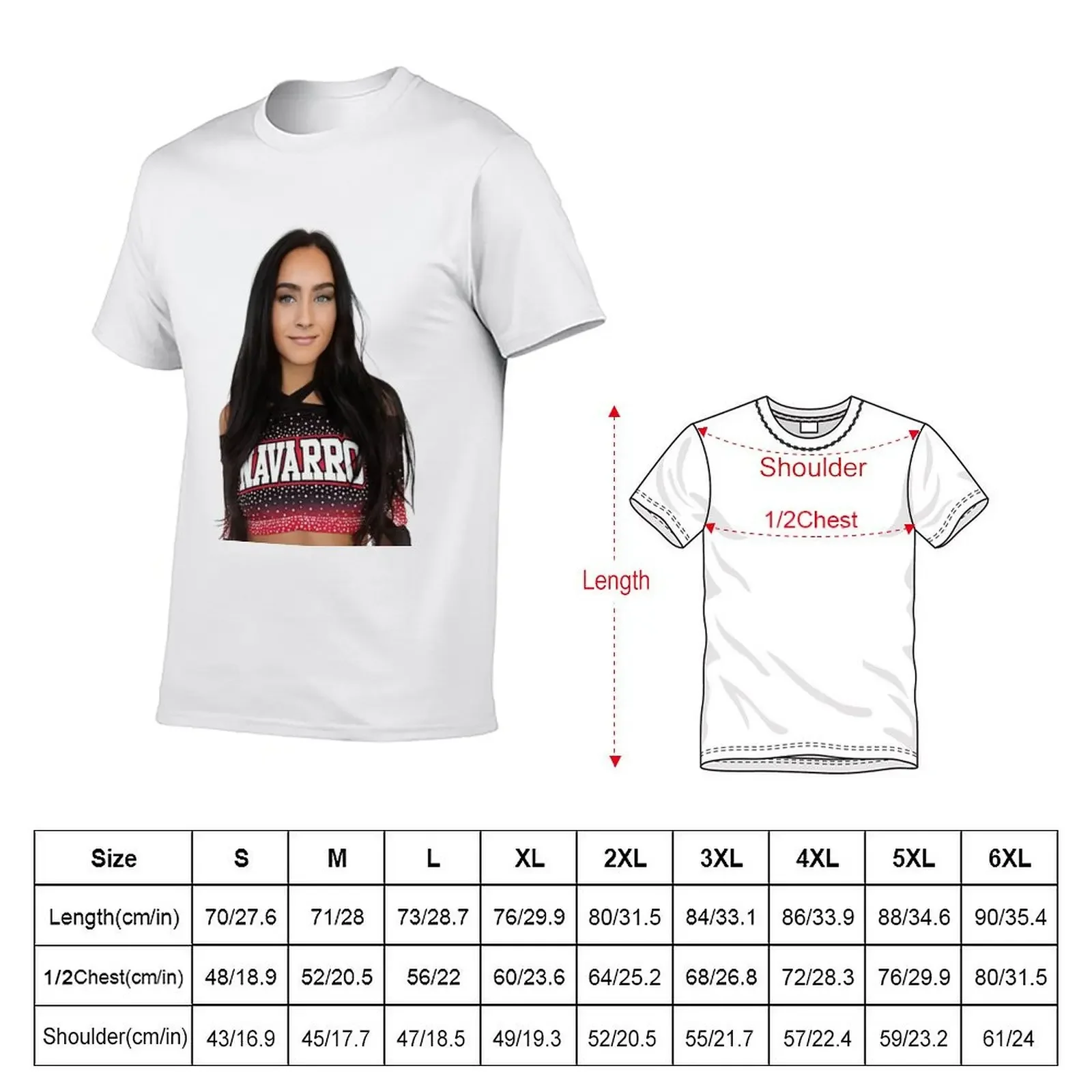 Gabi Butler from Navarro Cheer Team T-Shirt oversizeds summer clothes men workout shirt