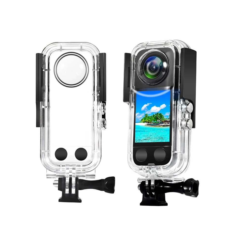 Reygak-insta360 one x3用の防水ハウジング,水中ダイビング保護シェル,ブラケットアクセサリ付き40m (131ft)