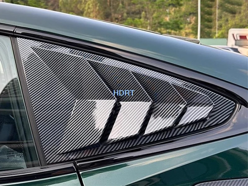 Estilo do carro janela traseira persiana guarnição de vidro triangular obturador cego capa para mg 7 mg7 2023 + protetor acessórios decoração