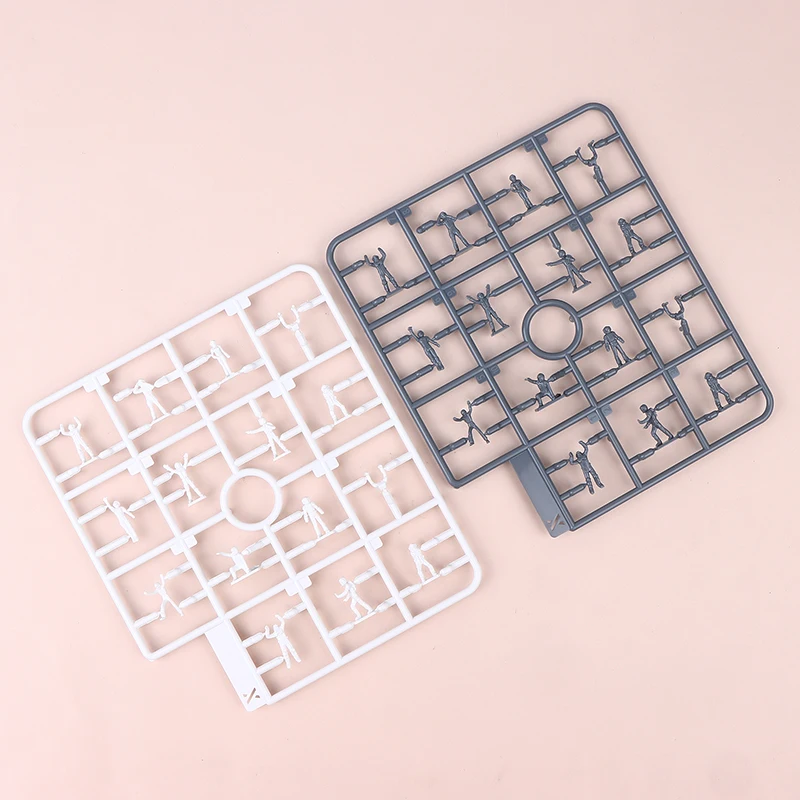 26 Uds. Modelo de personas en miniatura a escala 1/100, soldado Gnaku, modelo de ensamblaje, escena, figuras de construcción para modelado, Hobby, accesorios DIY