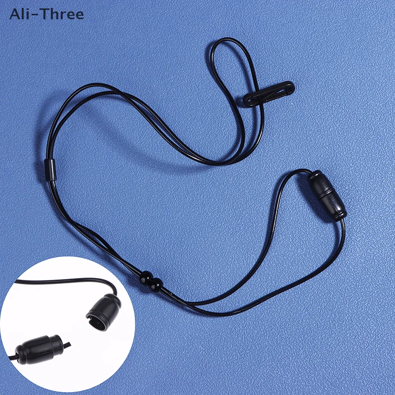 

1Pcs High Quality Multipurpose Referee Whistle Rope Lanyard Black PVC Whistle Strap Long Lanyard Key Hanging Rope