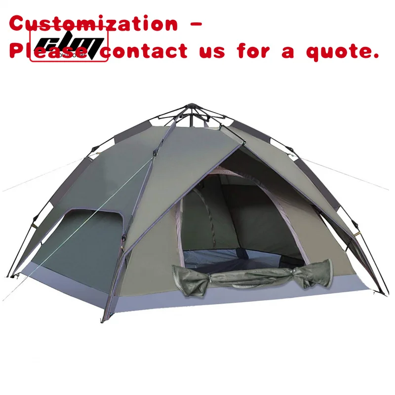 custom.CLM Custom Automatic Fast Popup Hiking Beach High Quality Camping Tent 3-4 Person Waterproof Outdoor Tent