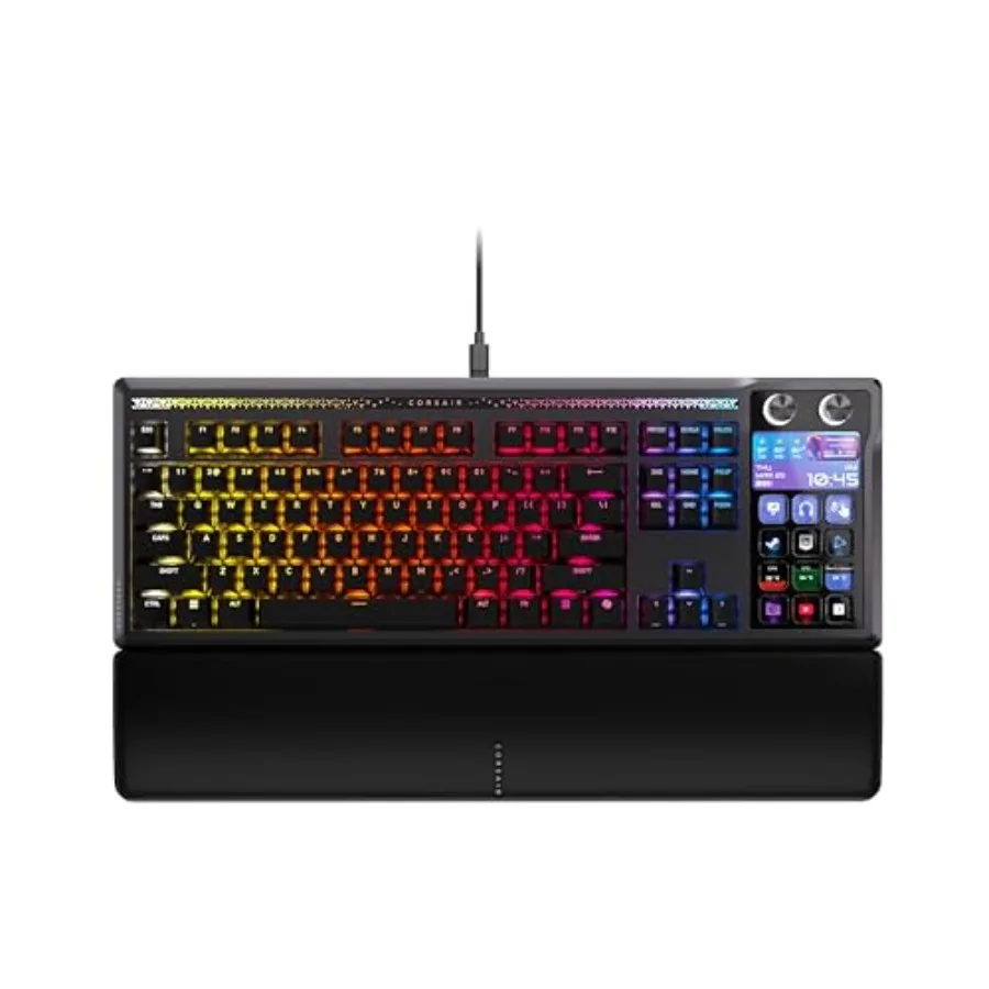 

Galleon 100 SD RGB Mechanical Wired Gaming Keyboard QWERTY US Stream Deck-Integrated Pre-Lubed MLX Pulse Thocky Hotswappable PB