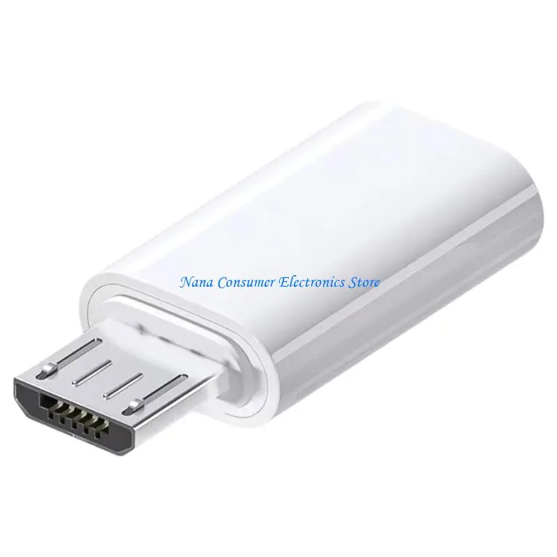 G7NE Portable Connector Converter for Phone Tablet & Other Devices Type C Female OTG Adapter Black White