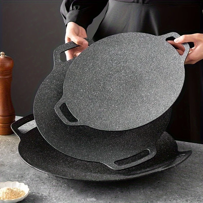 Sartén de 11,02 pulgadas + juego de cocina de 3 piezas – Hierro fundido antiadherente de 4 piezas, utensilios de cocina para restaurante fáciles de limpiar