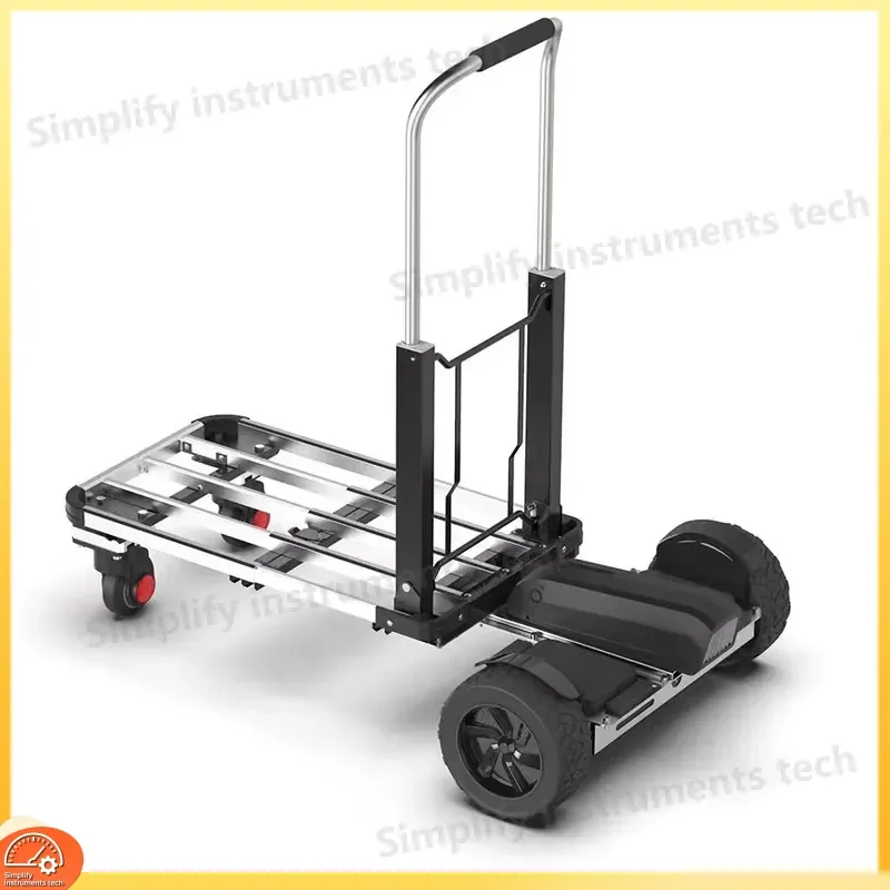 Foldable Trolley for Logistics Warehousing Material Handling 130kg Load Capacity Lithium Battery Powered Heavy Duty