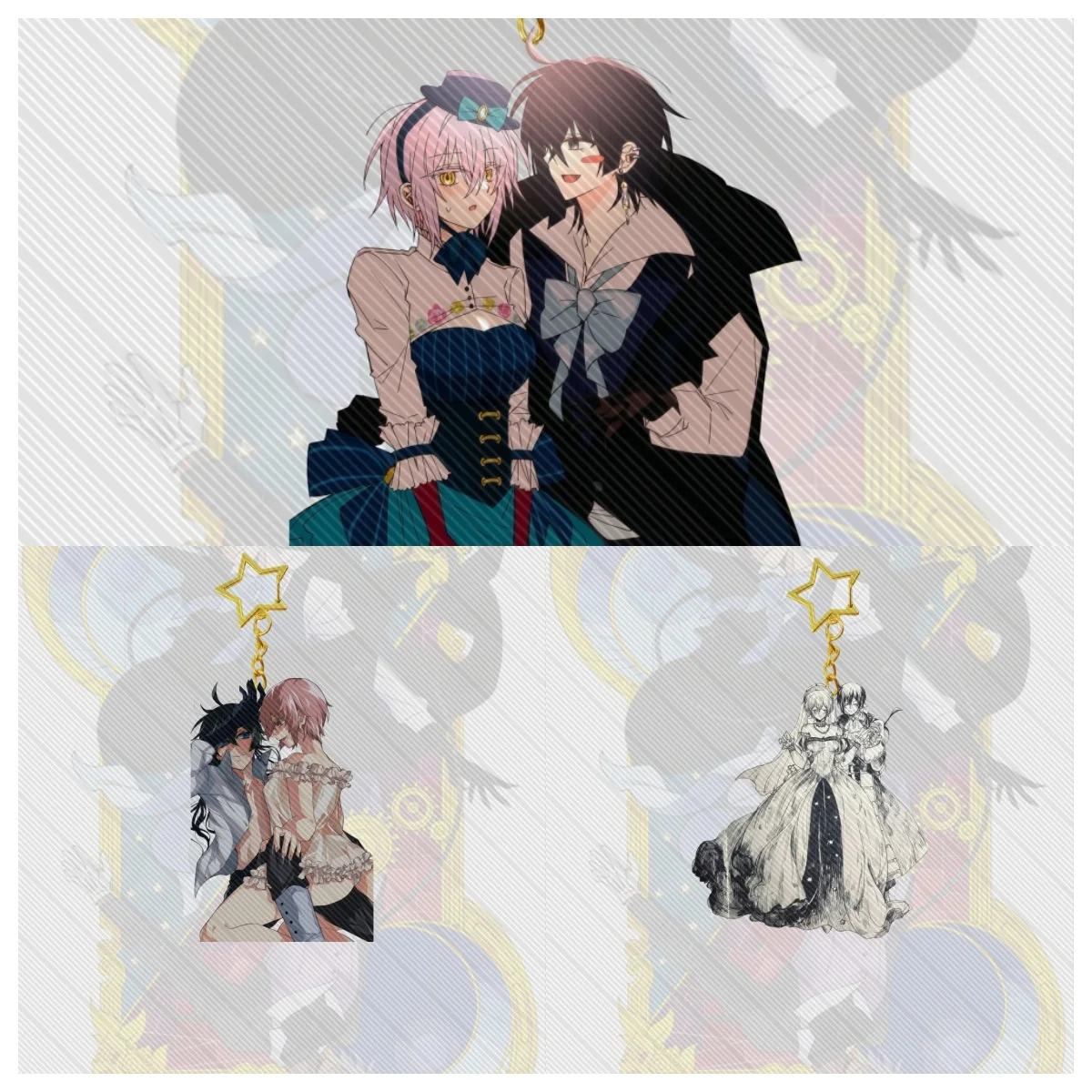 

6CM Anime The Case Study of Vanitas Acrylic Keychain Cosplay Characters Ornament Accessories Christmas Collection Gifts