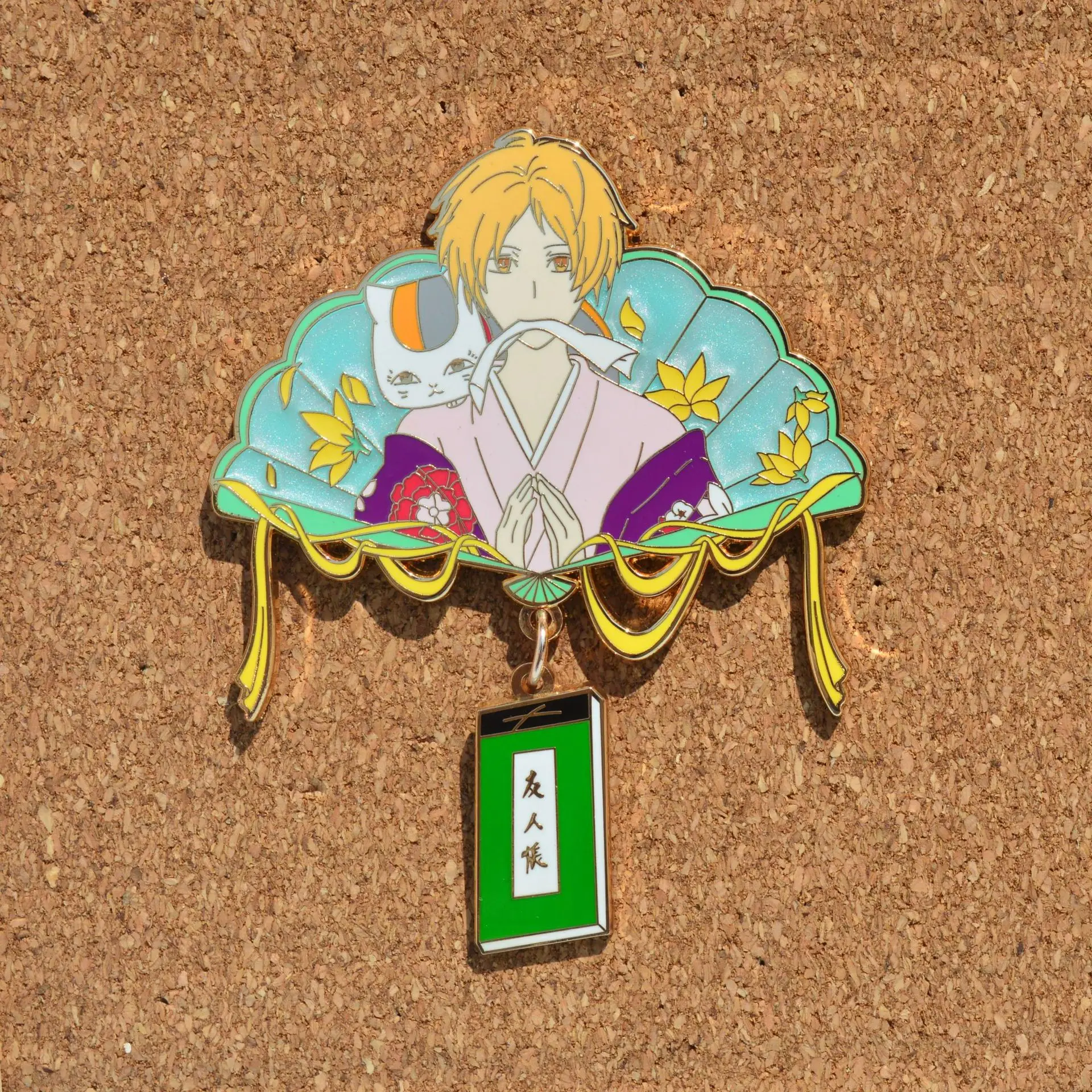 Natsume's Book of Friends Pins Pendant Anime Natsume Yujinchou Enamel Badge Brooches for Backpack Clothing Lapel Cosplay Decor