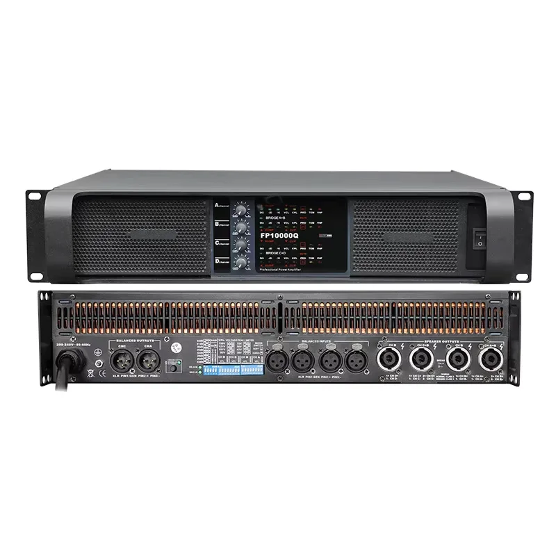 4x1350W 2x2350W Power Amplifier 2/4 Channel Line Array Sound System Audio Professional 2U Post Amp For Stage Home Theather DJ
