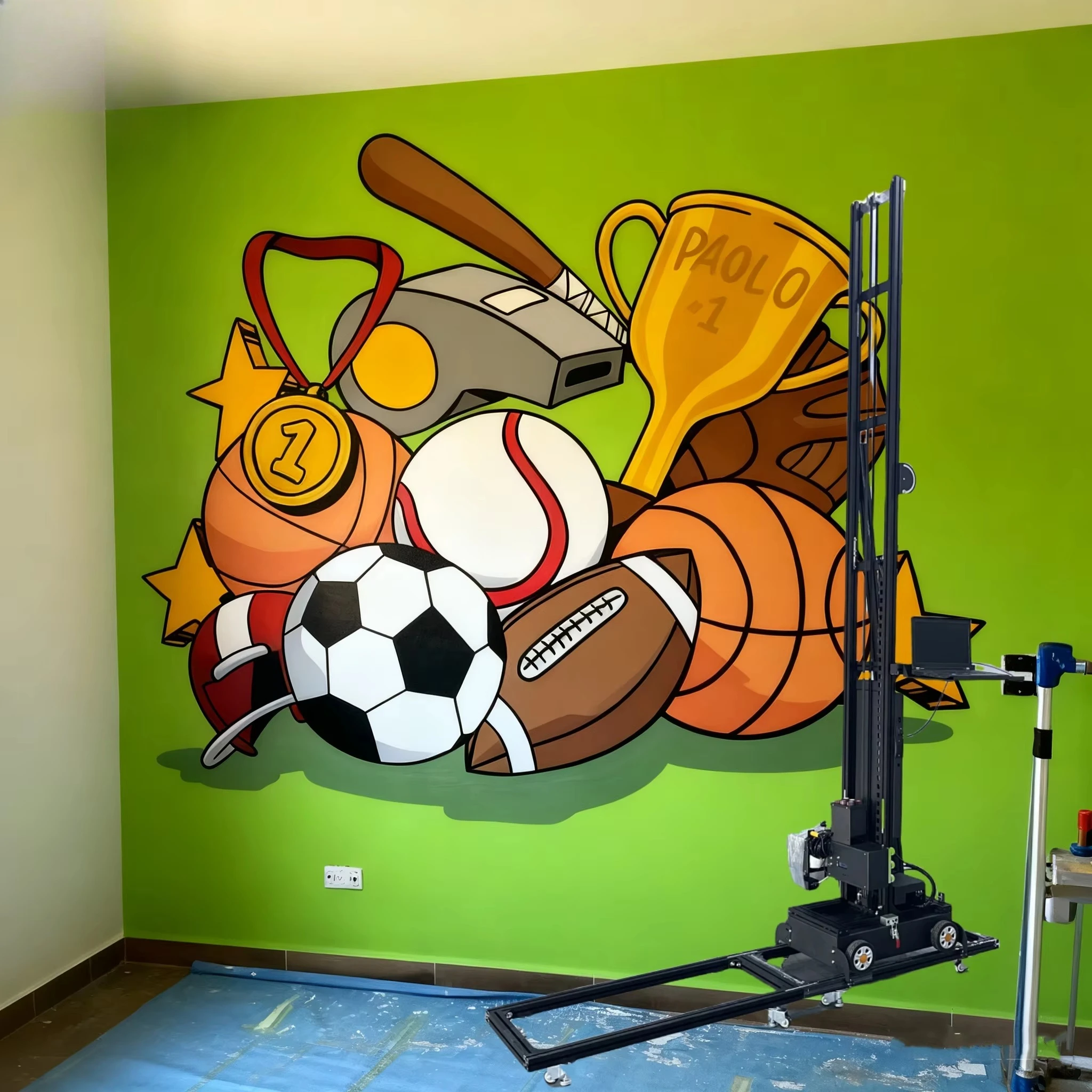 Vertikaler Tintenstrahl-Wanddr – Commercial Wall Printing Machine Bewertung und Preis
