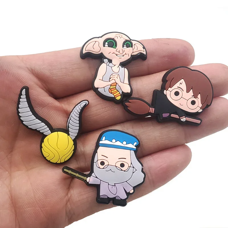 Direkt verkauf harryed Film Anime Potters Charms Schuhs chnalle DIY Cartoon Charme Zubehör Kinder Weihnachten Geburtstags geschenke