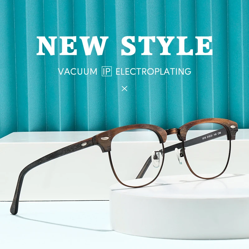 

TAG Hezekiah Vintage Wooden Glasses Frame Men Wood Eyeglass Frames Women Fashionable Retro Eyeglasses Frames Optical spectacle