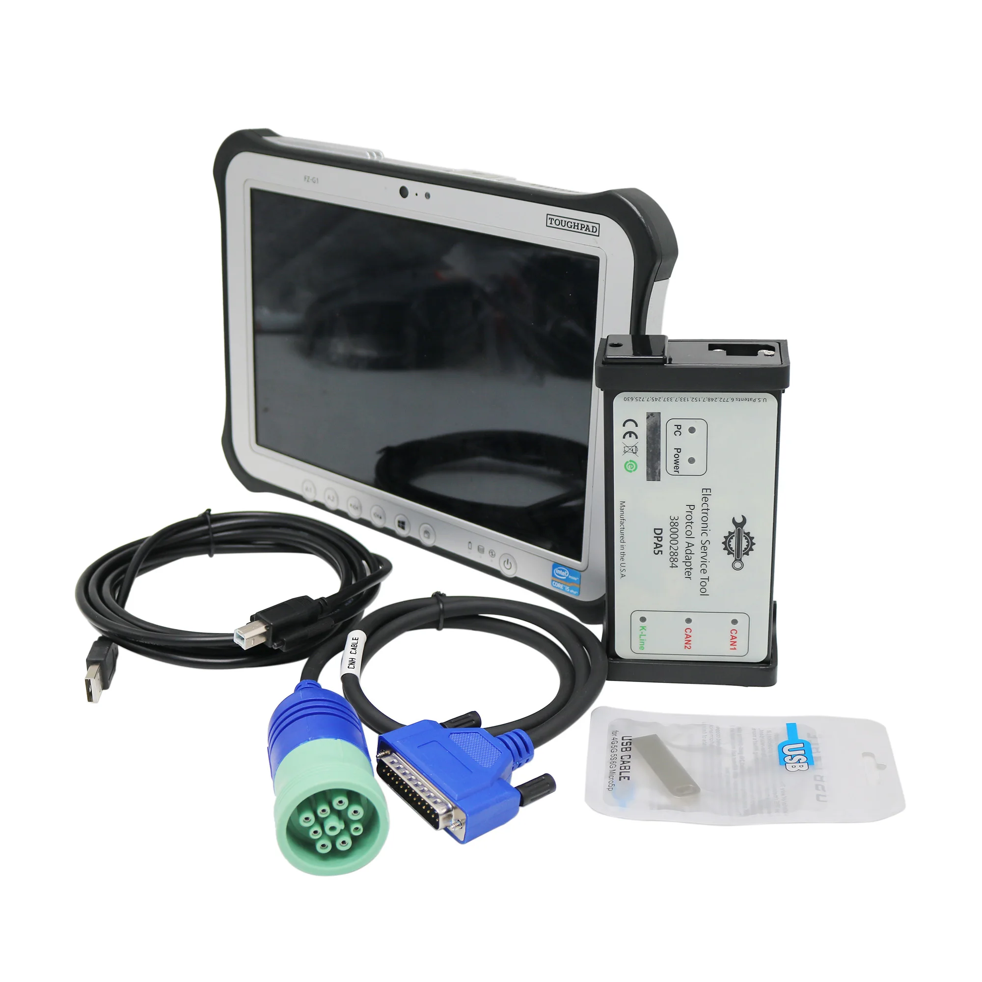 For CNH V9.11 DPA5 Heavy Duty Scanner Injector Diagnostic Tools Injector Diagnostic Tool 380002884 Compatible for New Holland