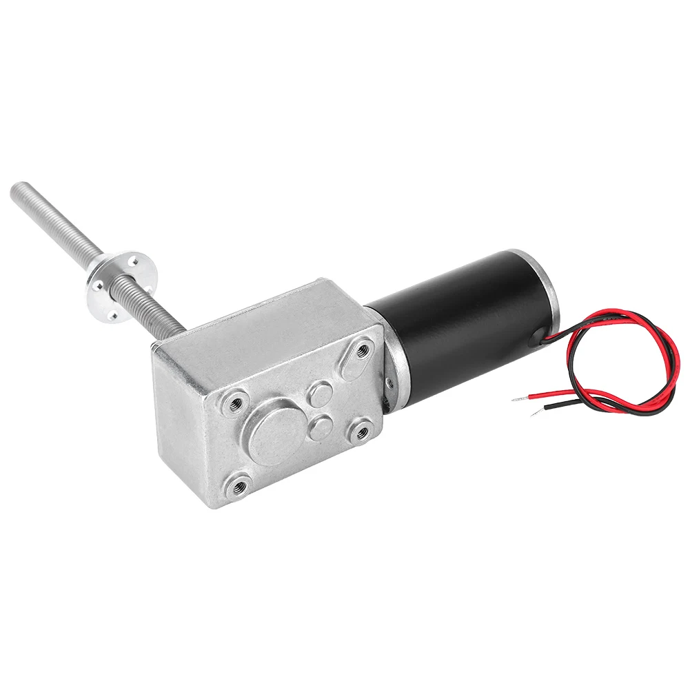 Silnik z przekładnią ślimakową o wysokim momencie obrotowym, miedziana przekładnia ślimakowa z podwójnym łożyskiem kulkowym do elektrycznych szyb, 24V