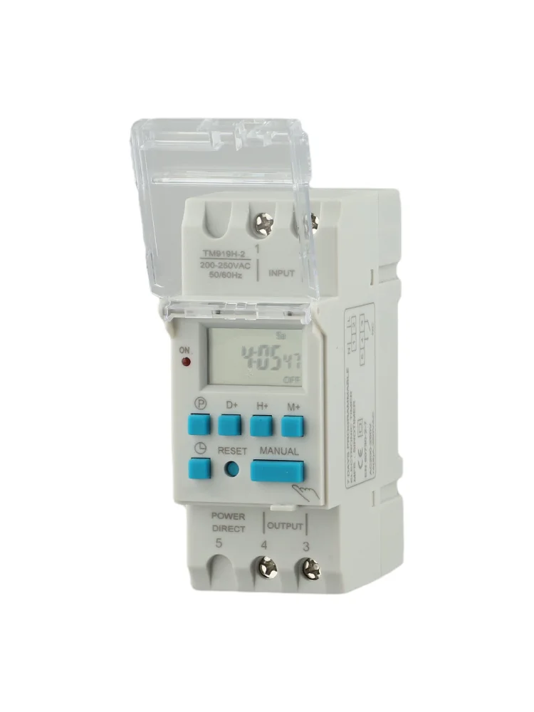Automatic Time Correction 7 Days Programmable Timer 35x65x87mm Electrical Socket Temperature Range 10-50 Degrees Celsius