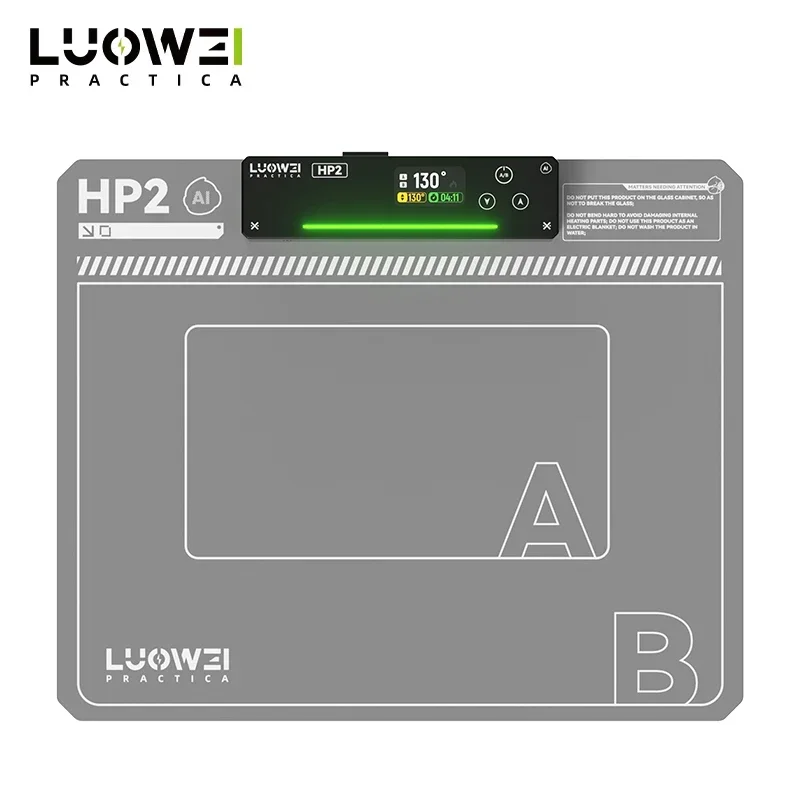 Luowei LW-HP2 almofada de aquecimento de tela lcd para celular tablet tela inteligente desmontagem tapete de aquecimento de dupla camada