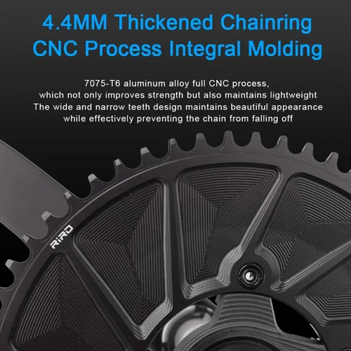 Imagen 2 del producto Plato de bicicleta RIRO 110 BCD 46T 48T 50T 52T 54T 56T 58T rueda de cadena de bicicleta de carretera 9/10/11/12S para SHIMANO R7000 R8000 R9100