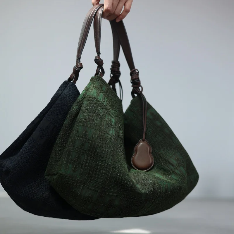 

Женская роскошная винтажная сумка-тоут, уникальный дизайн и сумки на одно плечо из драгоценной ткани