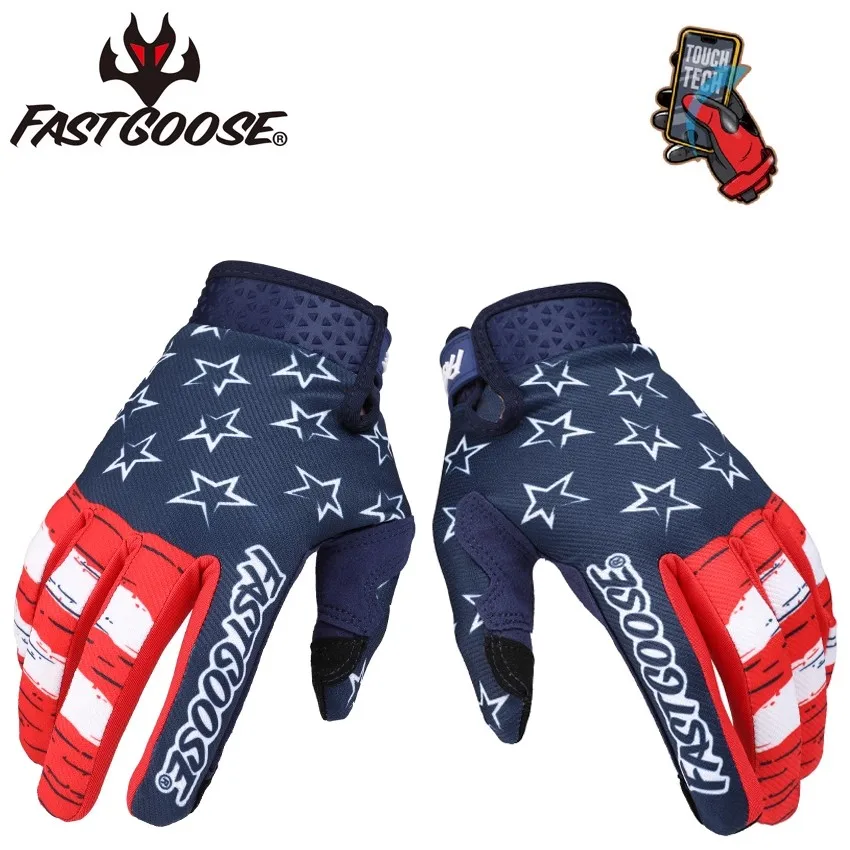 FASTGOOSE Motocross Gloves Touch Screen MTB Bike Cycling Glove Breathable Enduro BMX ATV Motocycle Off-road Guantes Mens Gloves view 5
