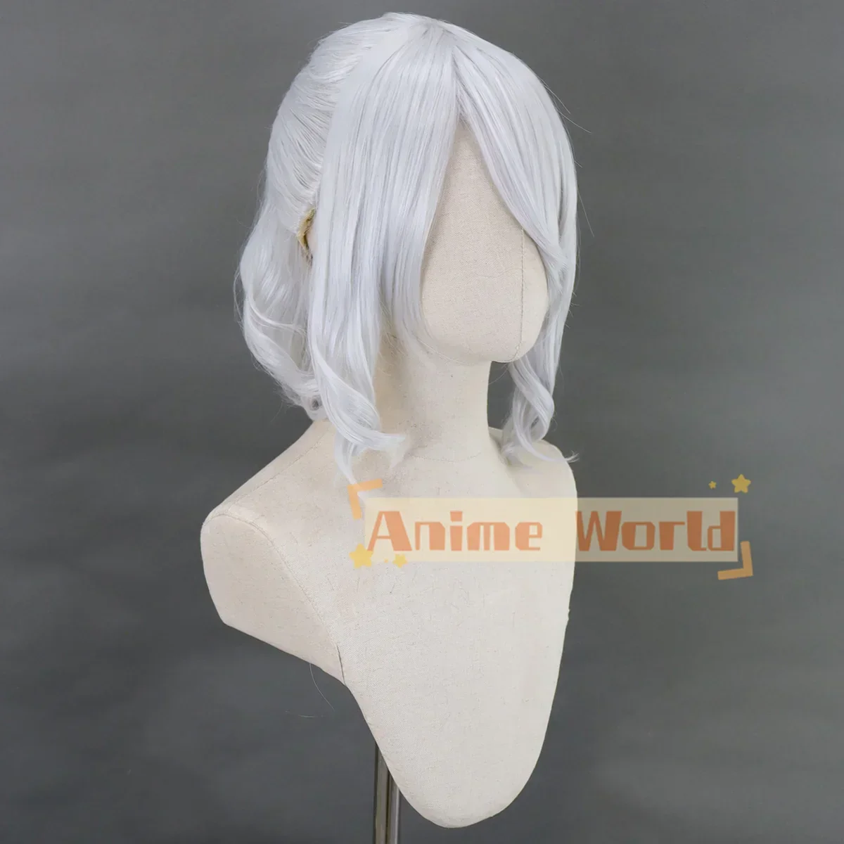 Ai The Somnium Files Kaname Date Grey Cosplay Wig Halloween Synthetic Hair Heat