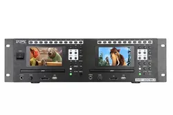 BDS DVD600MK3 best-selling rack mounted dual compartment DVD, USB SD player, disc player, audio dual display