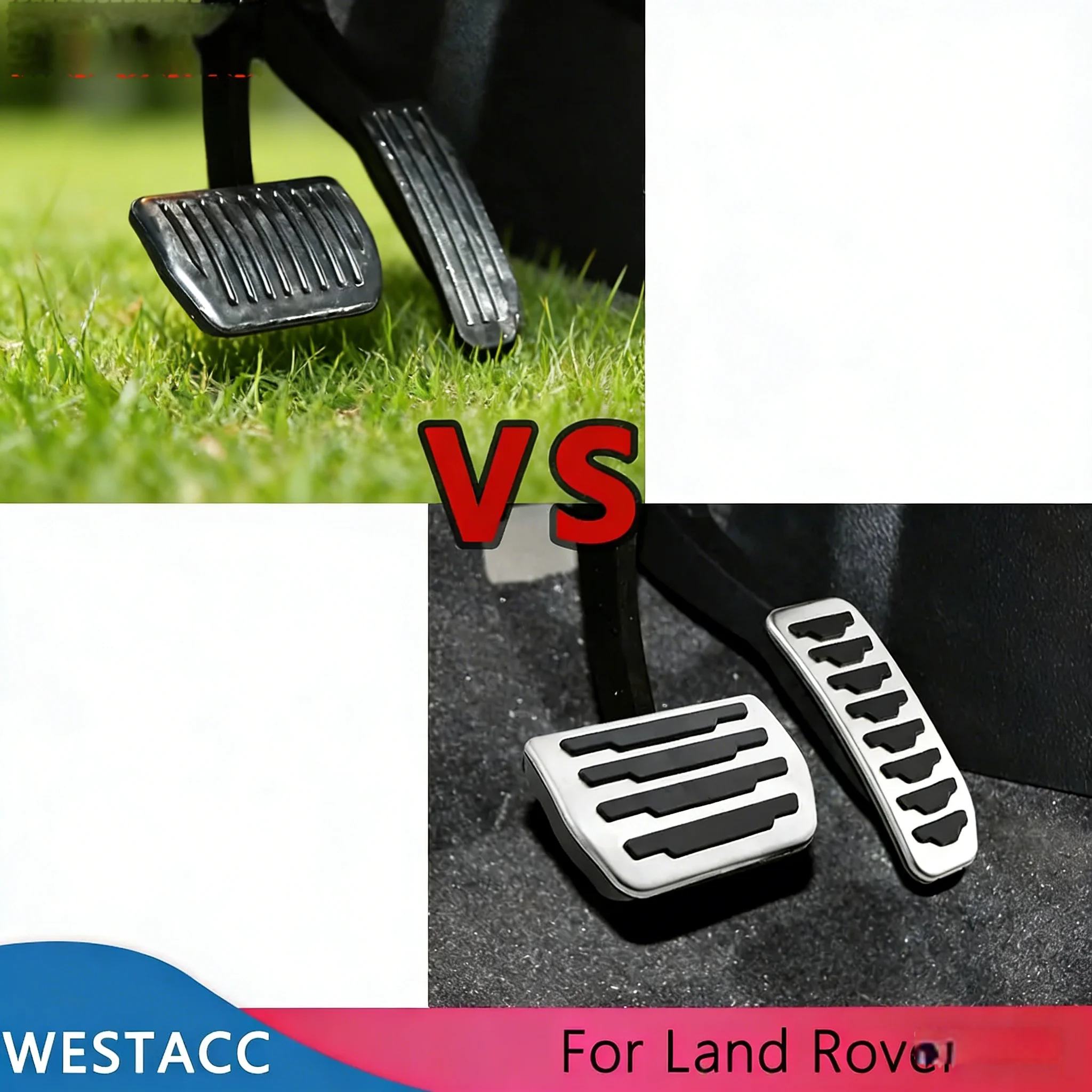 Car Pedals Cover for Land Rover Freelander 2 LR2 2010 - 2018 Stainless Steel Fuel Gas Accelerator Brake Pedal Pad Accessories