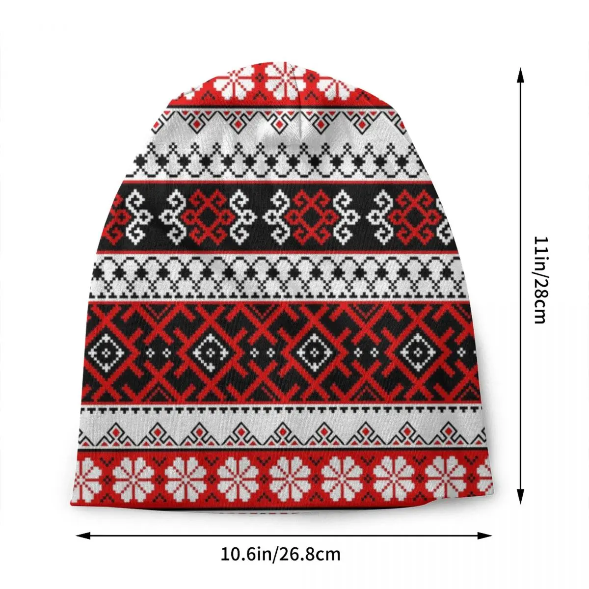 Ukrainian Embroidery Bright Color Vyshyvanka Leggings Designs Skullies Beanies Caps Knitted Hat Adult Ukraine Ethnic Bonnet Hats