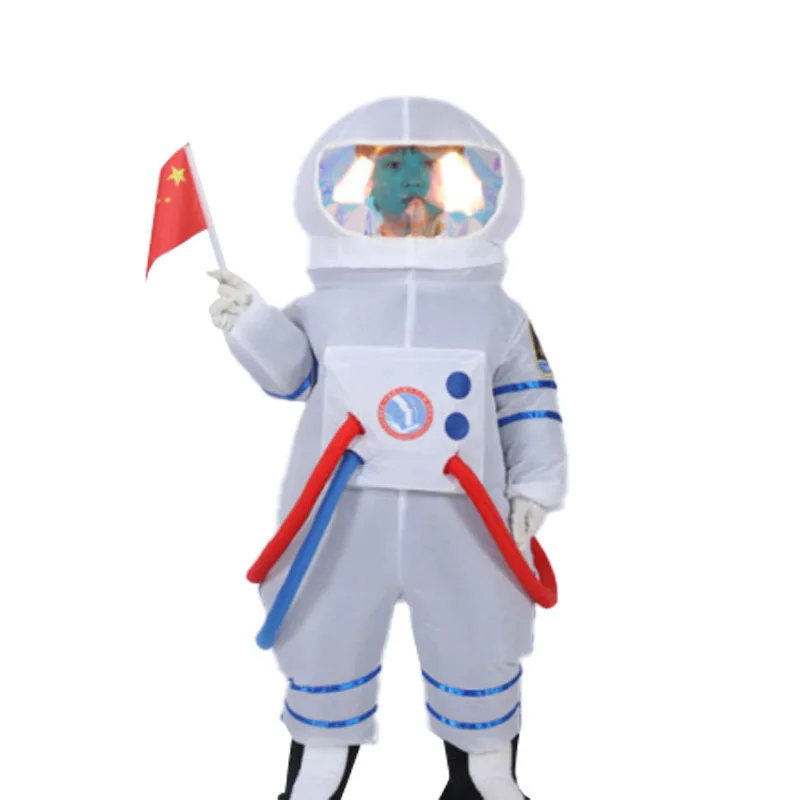2025 Nieuwe Halloween Par Prestatiekostuum Iatable Dinosaurus Astronaut Pak Dames Stage Performance Outfit Chinese Manu...