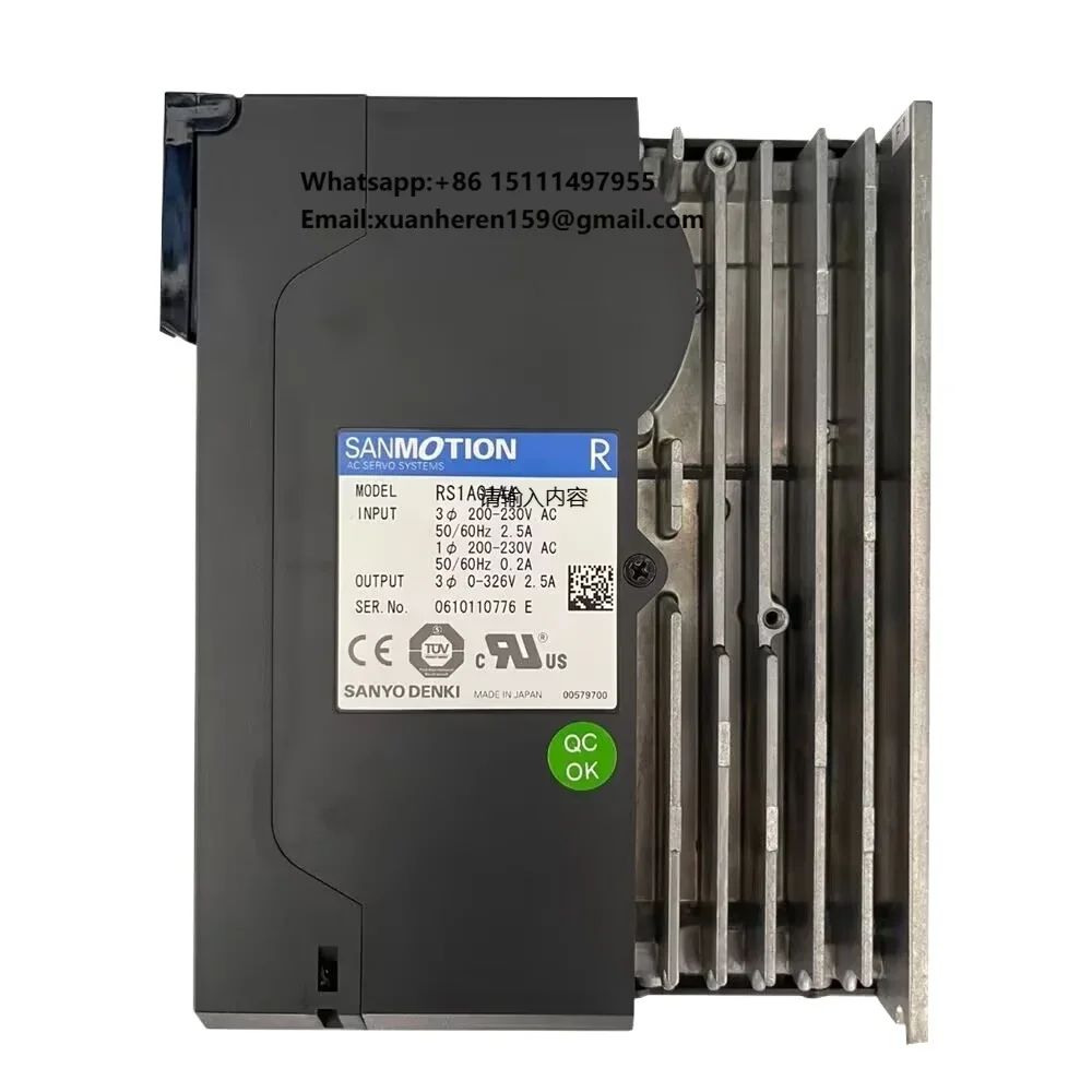 Sanyo PLC Controller-Sanyo Denki RS1A01AA Driver for AC Motor 0-230V 0.8KW PLC Programming & Industrial Automation Original