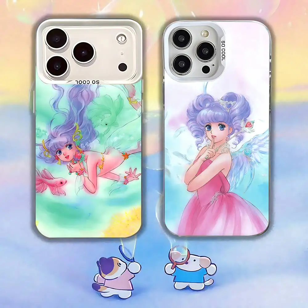 

C-Creamy Mami Magic Anime Phone Case For iPhone 17,16,13,12,X,11,15,14,Pro,Max,Plus,SE4,Air,Mini White IMD HD Matte
