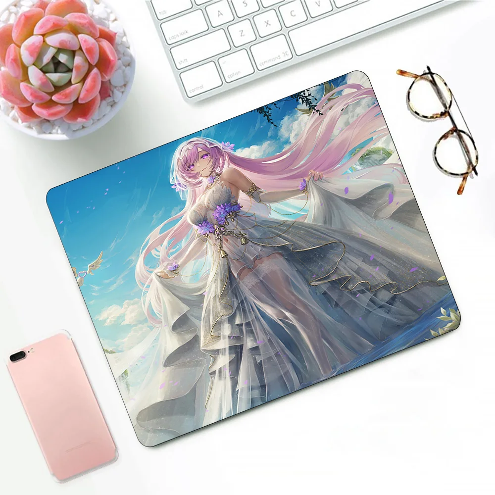 Honkai Elysia Game Gaming Mouse Pad XS Small Mousepad For PC Gamer Desktop Decoration Office Mouse Mat Deskmat Rug