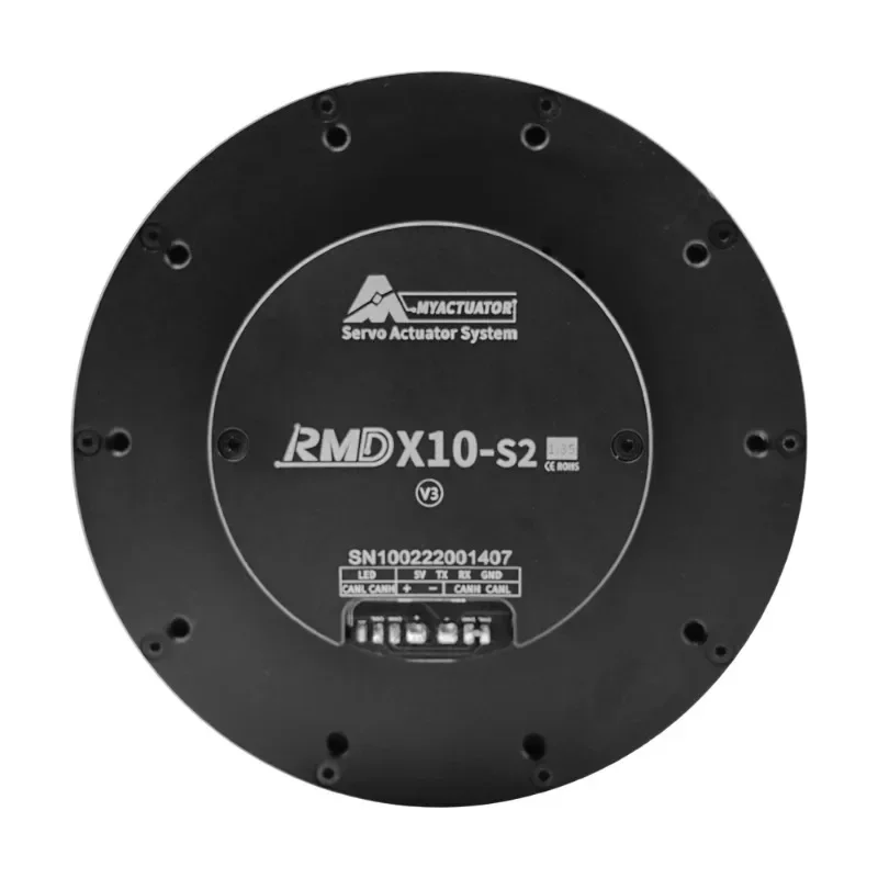 Motor Brushless RMD-X10S2 V3 Tipo Pancake con Encoder, Usado en Robots Humanoides AGV, Actuador Magnético Brushless Outrunner, Motor BLDC para Robots